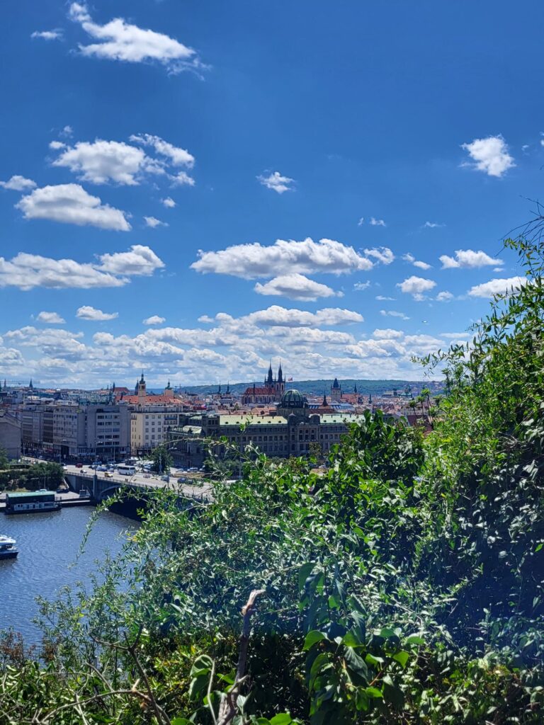 Praag uitzicht op de top in Letna park